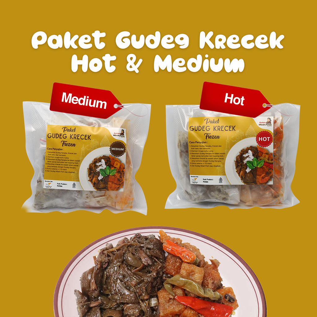 

Paket Gudeg Krecek Hot/Medium 200gr | Frozen