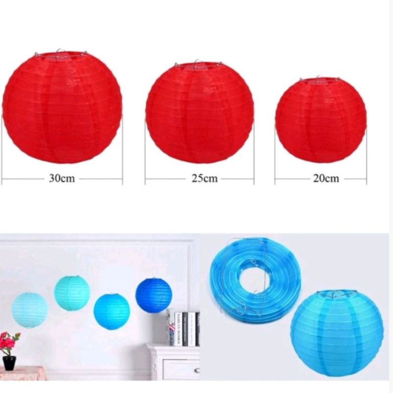 Lampion Kertas Gantung Lampion Merah Putih