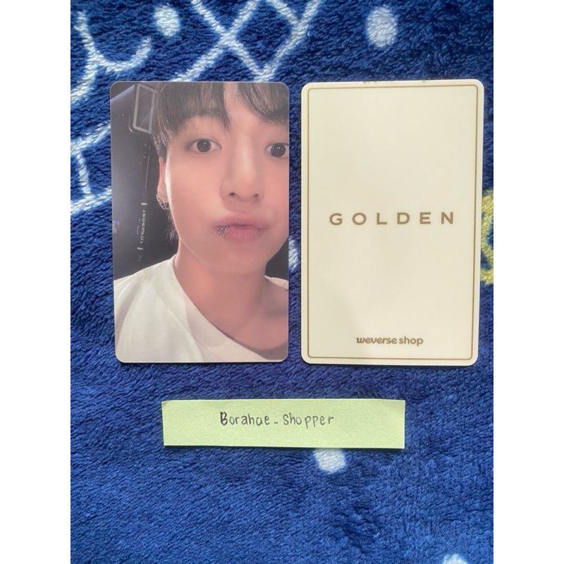 PHOTOCARD LUCKY DRAW PVC GOLDEN JUNGKOOK JK