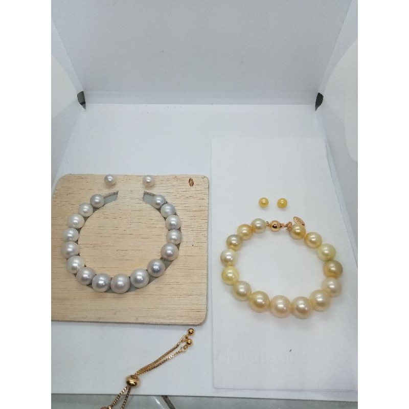 gelang mutiara air laut silver