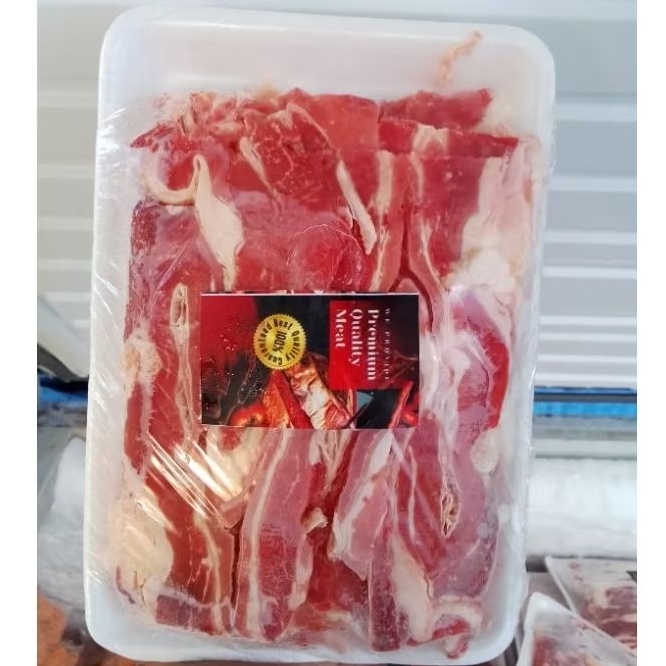 

Beef Slice Mix Fat 500 gram/ Grill Mix Fat / Daging Sapi Halal / Daging BBQ / Slice Murah