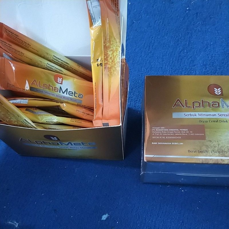 

AlphaMeta Alpameta Alpha Meta Serbuk Minuman Sereal Beras Merah Per saset