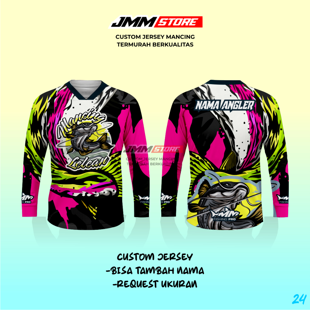 (( BISA COD )) - Jersey Mancing Custom Jersey MAncing Lele Jersey mancing toman channa Jersey mancin