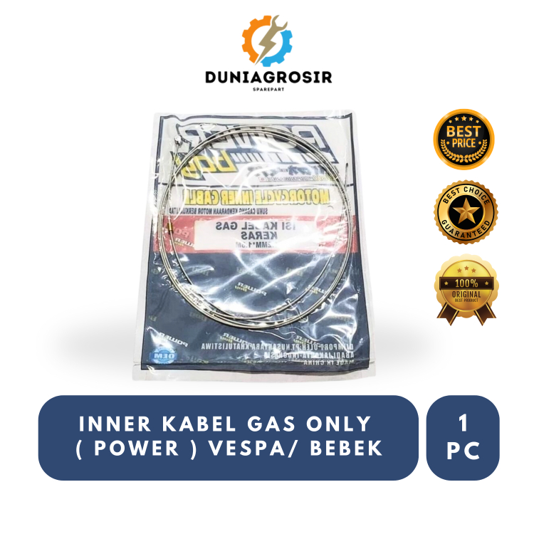 Kabel gas motor/ Tali gas motor / Inner Kabel Gas Only ( Power ) Vespa/ Bebek