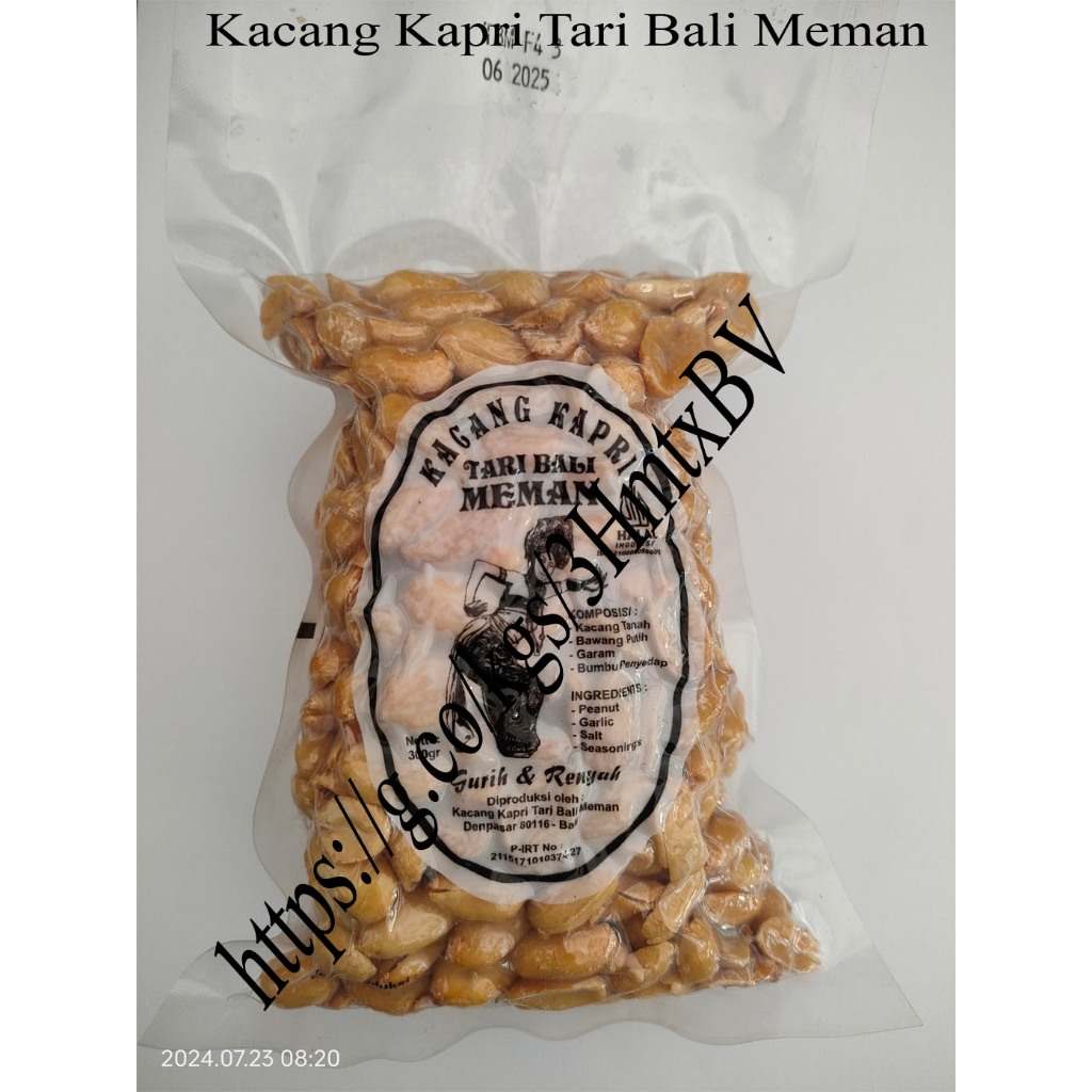 

KACANG KAPRI TALI BALI MEMAN 300GR