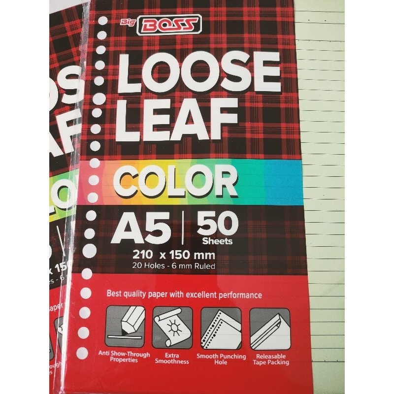 

LOOSE LEAF (BIG BOSS) COLOR A5