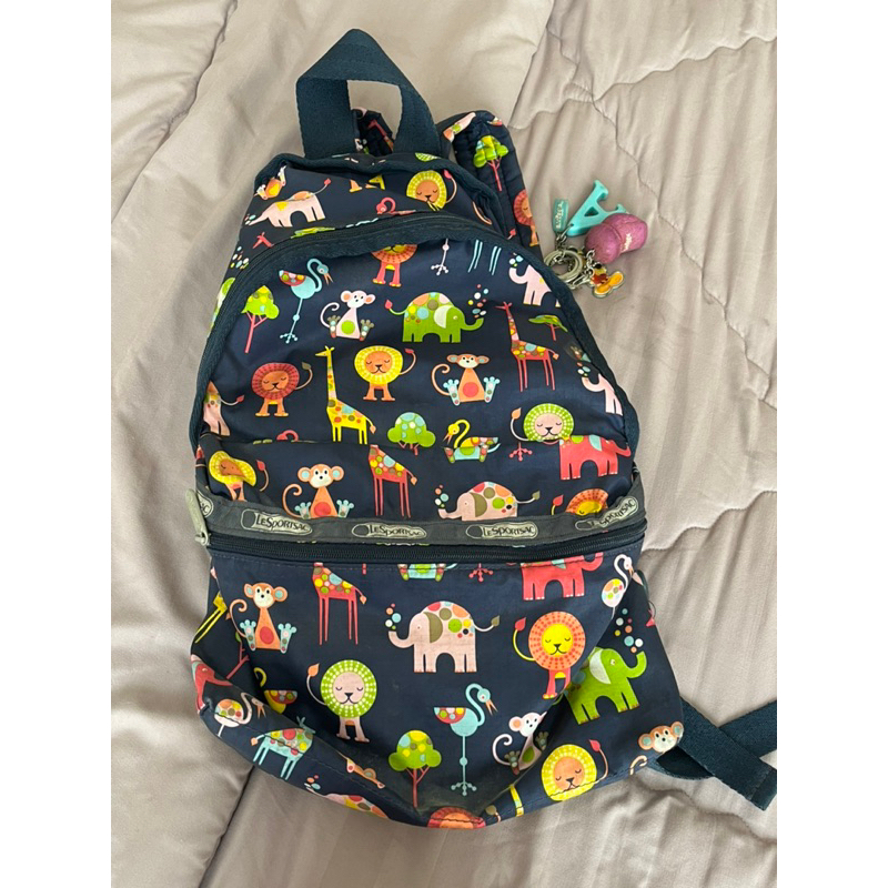 PRELOVED SUPER MURAH TAS ANAK-ANAK LeSportsac TRUSTED 100%  ORIGINAL RYAN BABY BACKPACK ZOO ANIMALS