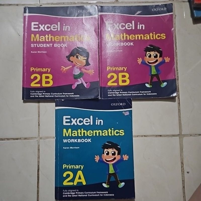 

excel in mathematics student book , workbook kelas 2 bekas preloved