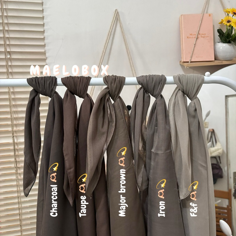 (FREE JARUM PENTUL & POUCH) Kerudung PARIS JADUL Murah Paris jadul HIJAB PARIS JADUL merk red rose h