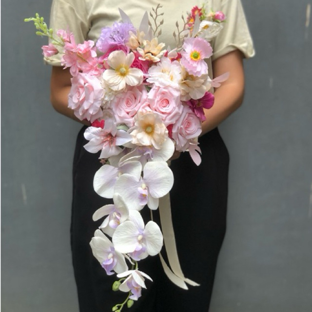 WEDDING FLOWER BOUQUET BRIDAL ARTIFICIAL PREWEDDING