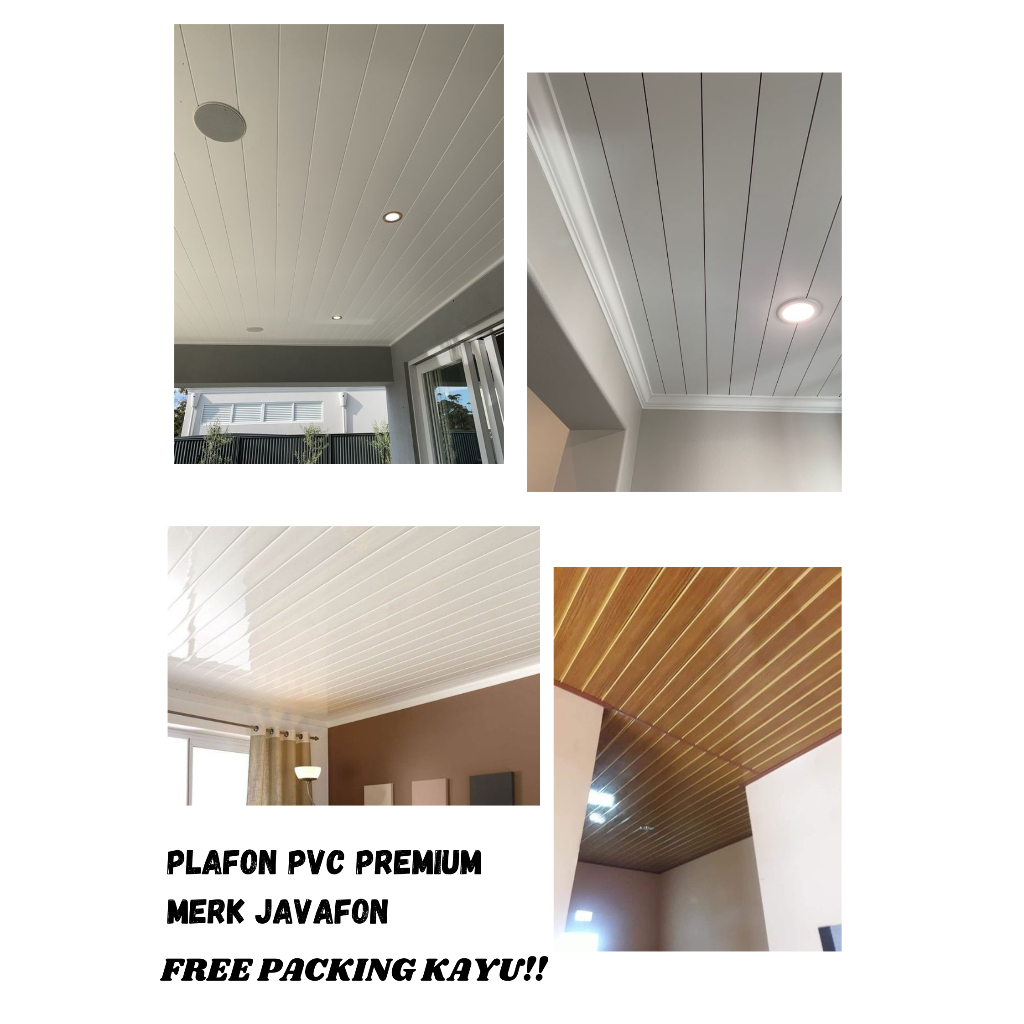 Plafon PVC Premium Merk Javafon Harga Per Lembar Awet Plafon PVC Premium Awet Berkualitas Javafon