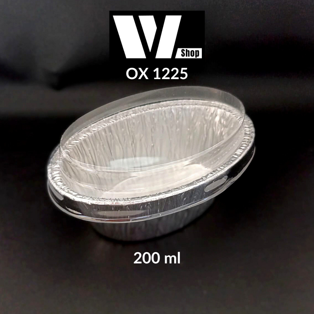 Bestfresh OX-1225 Alumunium Tray Oval 200ml / Aluminium Foil Cup Oval OX1225 /  Alu Tray 200 ml