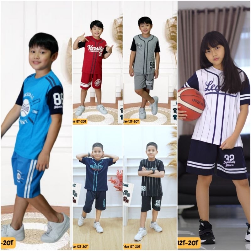 SETELAN BAJU ANAK REMAJA NOVAGA TEEN BASEBALL