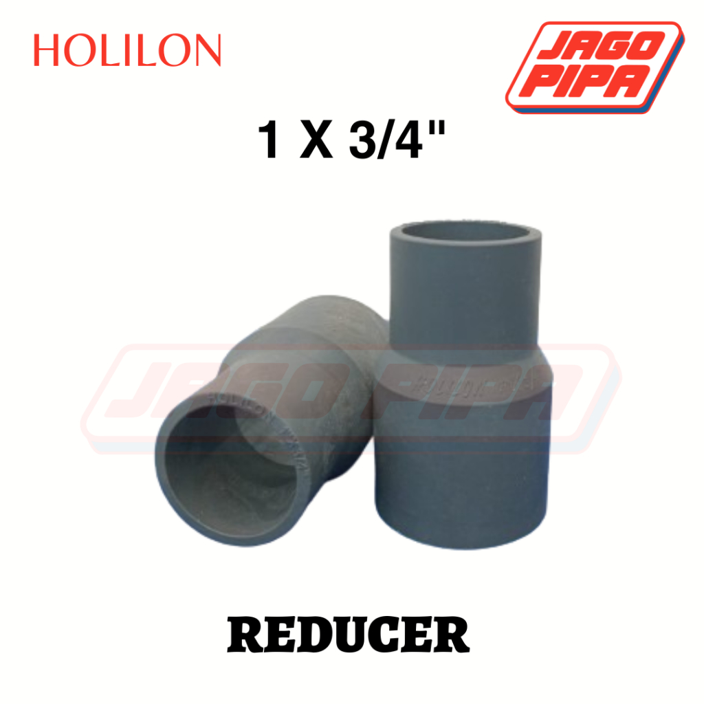 Holilon Reducer Socket AW 1 x 3/4 Inch Fitting PVC Verloop Verlop Sok Increaser Sock Vsock Oversock 