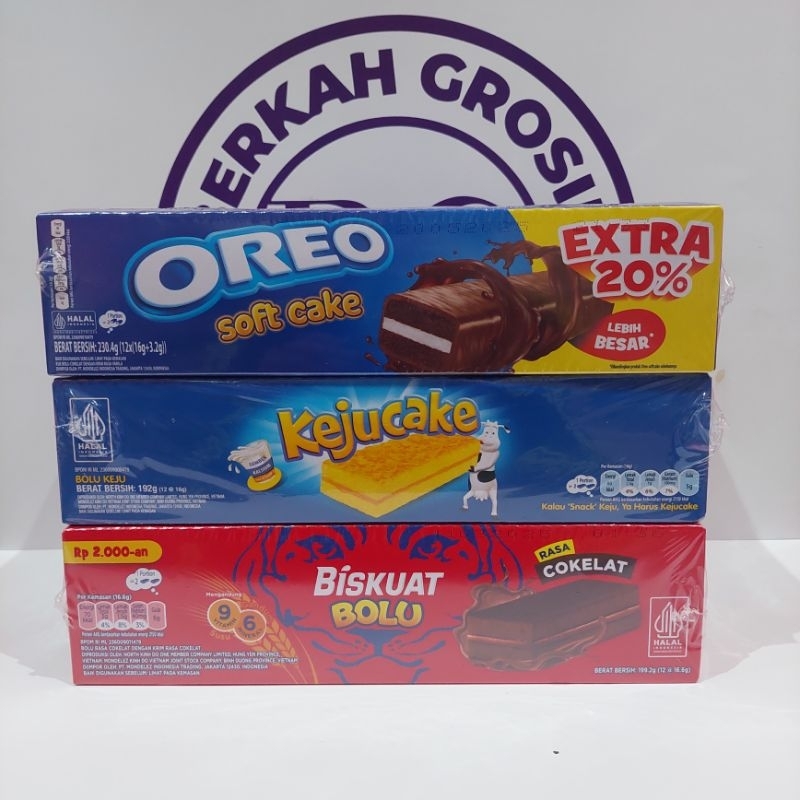 

[SNACK] BOX - BOLU CAKE OREO DAN BISKUAT PER BOX ISI 12