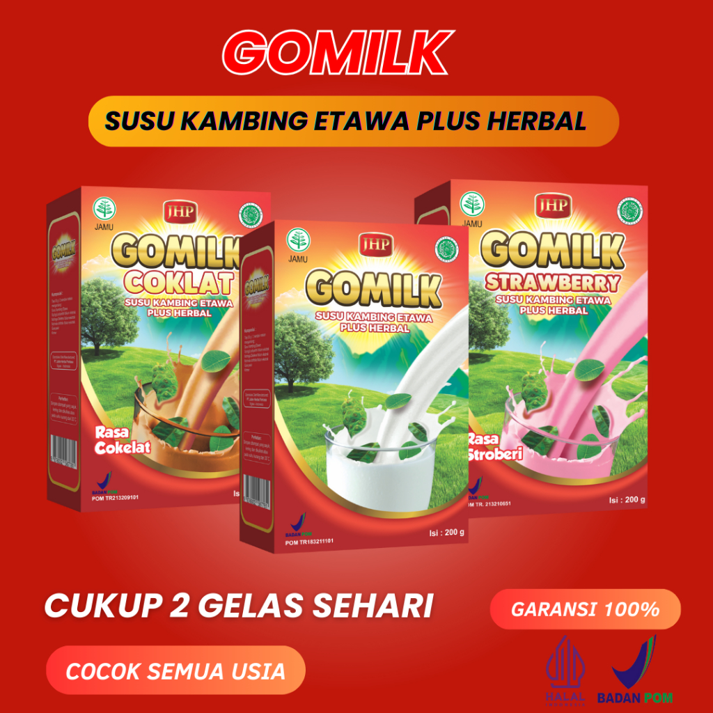 

GOMILK Susu Kambing Etawa untuk Mengatasi dan Mencegah Nyeri Sendi Lutut Pinggang Rematik Asam Urat Kolesterol dan Pengapuran Tulang Meningkatkan Nafsu Makan Berat Badan Anak Menyusui Nutrisi Ibu Hamil Pelancar ASI Ibu Atasi Maag Kronis