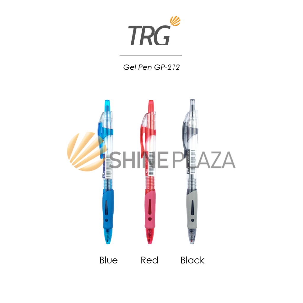 

TRG Q Gel Pen GP-212 0.5mm - Pulpen Bolpen Pena Gel Hitam Biru Merah 0,5 mm TRG