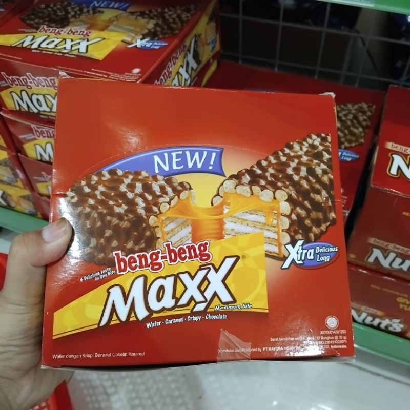 

Beng Beng Maxx 1 pack isi 17 pcs wafer cokelat ready stock