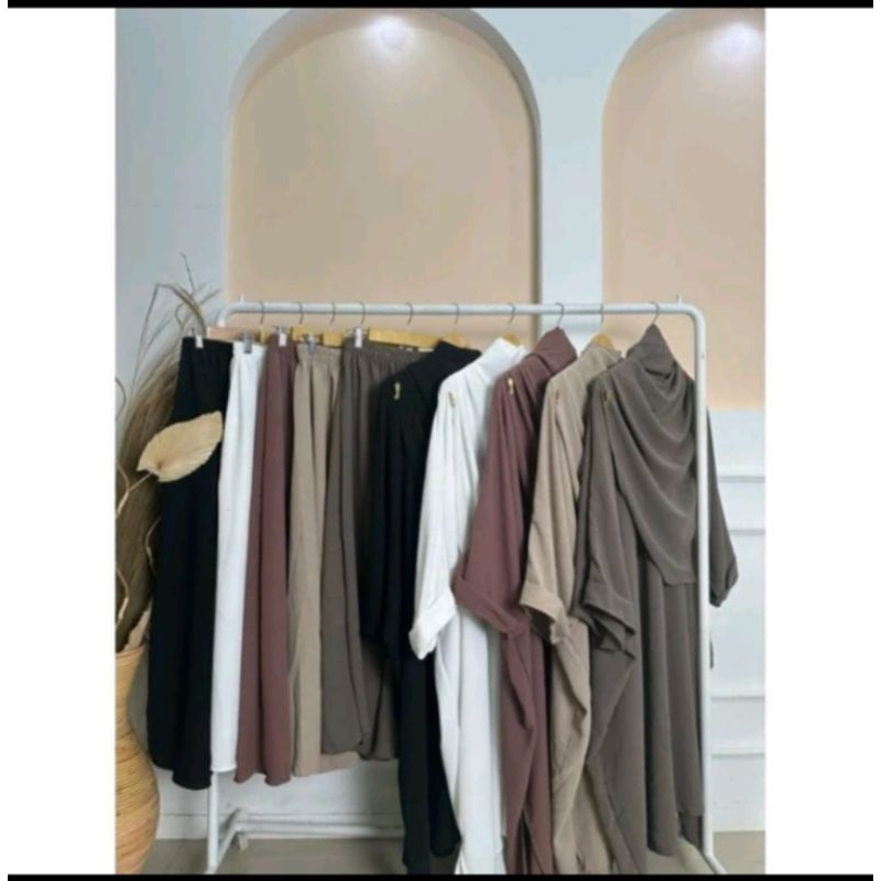 (crinkle)one set Fatimah/ one set lesti