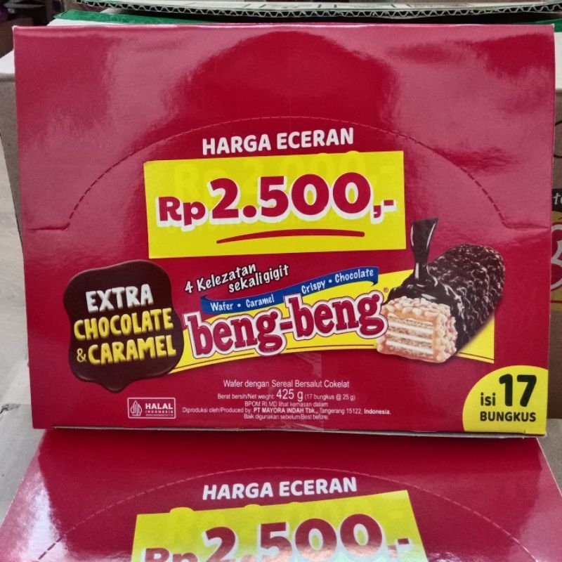 

Beng Beng 1 box isi 17 pcs extra coklat dan caramel