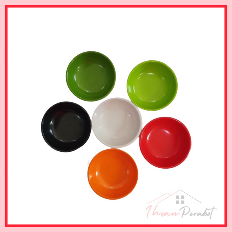 Piring Sambal Melamine TEBAL / Lepek Sambal / Piring Cabai / Piring Kecil