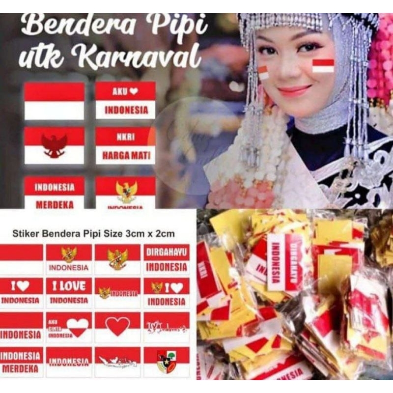 

STIKER PIPI MERAH PUTIH BENDERA INDONESIA