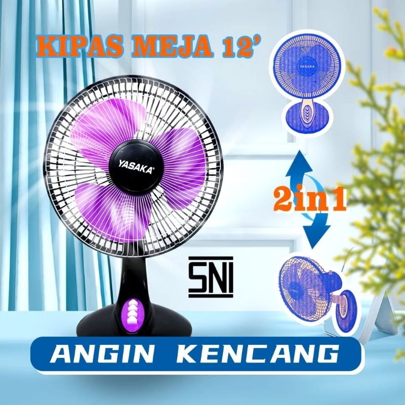 KIPAS ANGIN MEJA 12" / KIPAS ANGIN DUDUK / KIPAS ANGIN KECIL / DESKFAN 12"