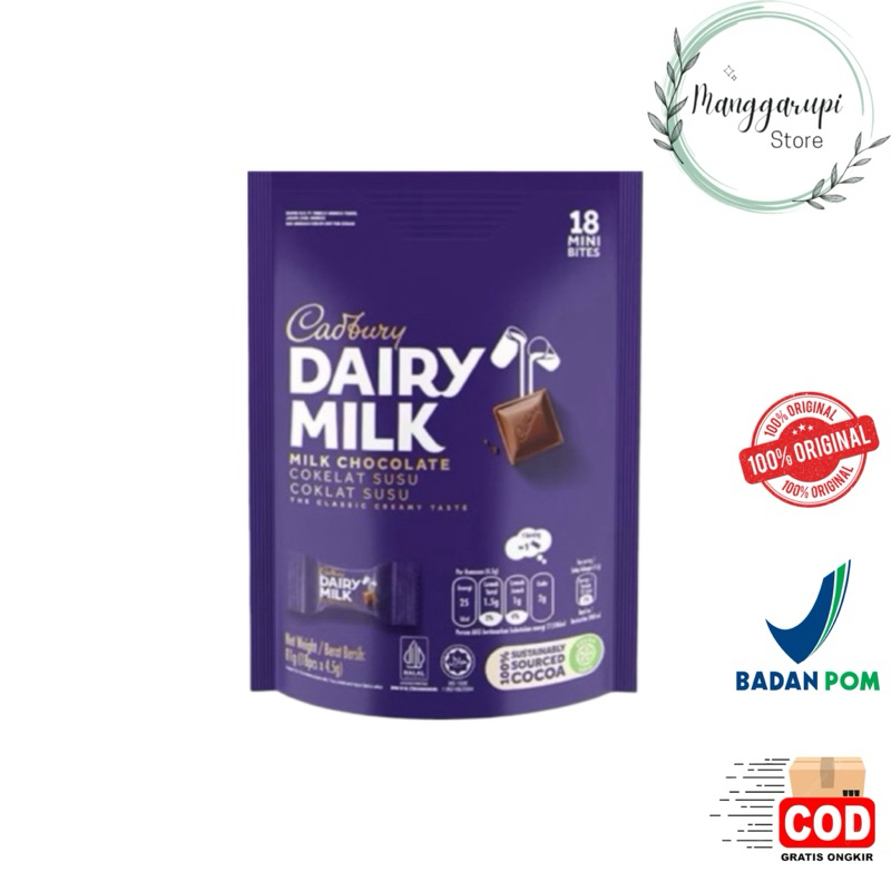 

Cadbury Dairy Milk Cokelat Sharebag Isi 18