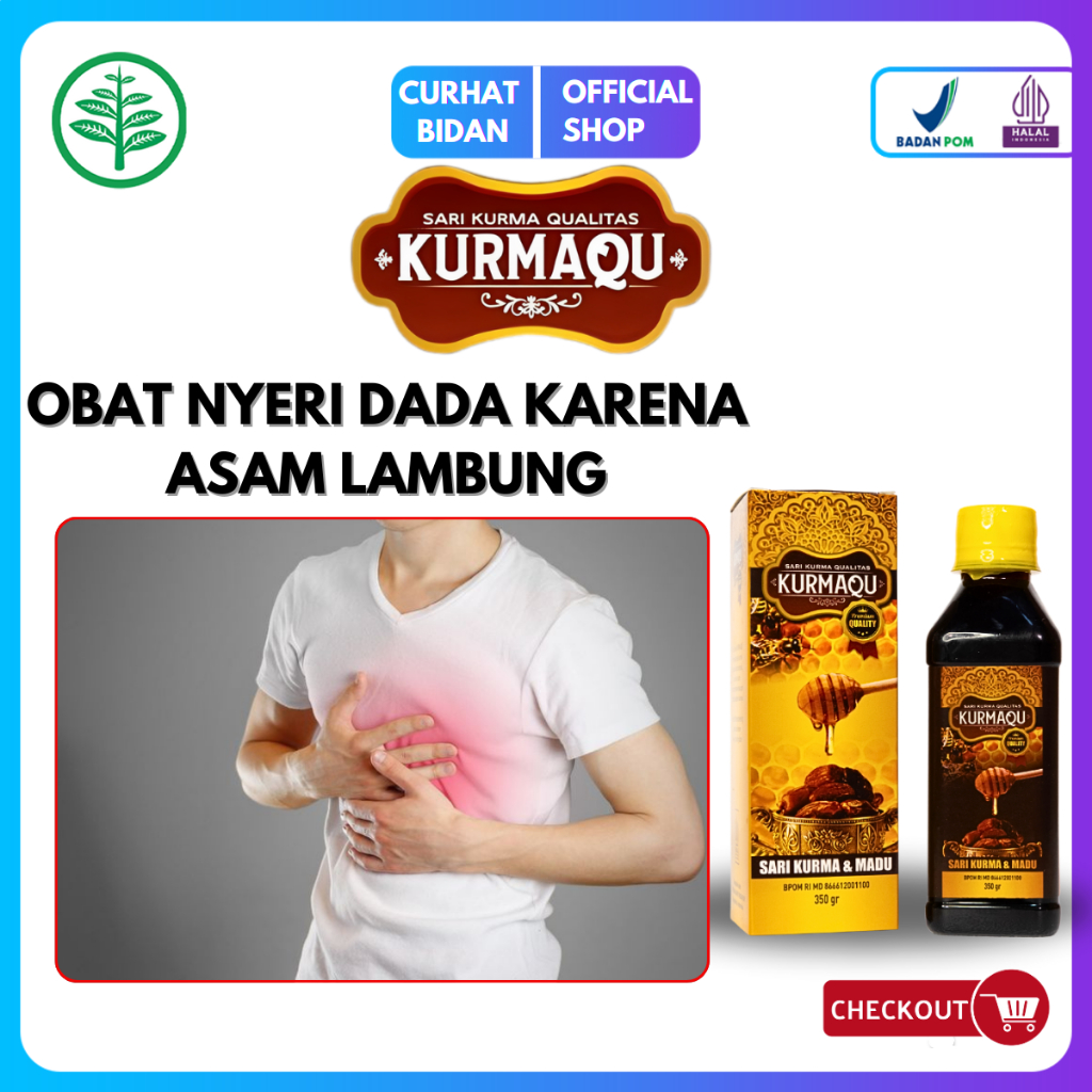 Obat Nyeri Dada Akibat Asam Lambung, Asam Lambung Naik, Nyeri Dada Sebelah Kiri, Kurmaqu Surabaya
