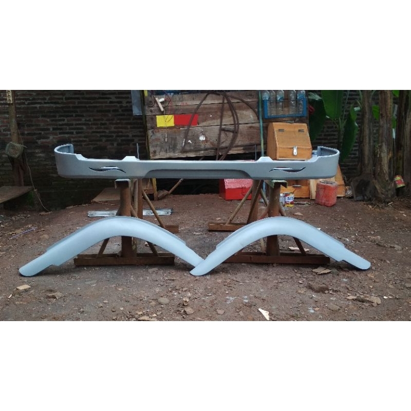 Spoiler set slebor kabin truk canter ragasa elf giga dyna dutro