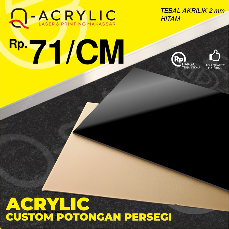 

Custom Akrilik Hitam | Acrylic Black