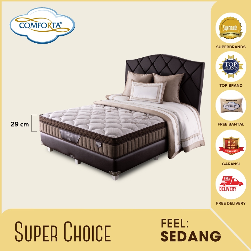 COMFORTA Kasur Springbed Super Choice Fullset 100 x 200