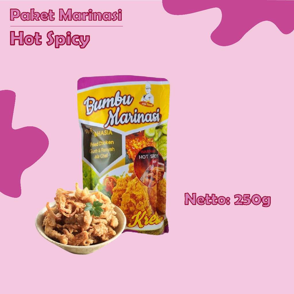 

ALIFA FOOD || BUMBU MARINASI || BUMBU BIANG UNTUK AYAM GORENG || HOT SPICY || 250g