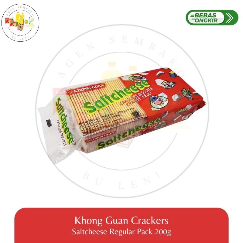 

Saltcheese Crackers Khong Guan 200gr