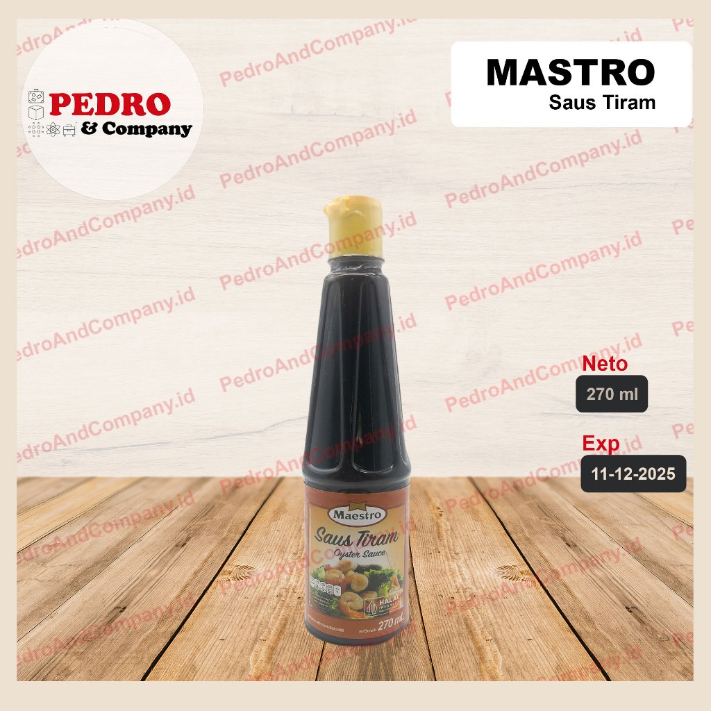 

Maestro saus tiram oyster sauce 270 ml - botol plastik