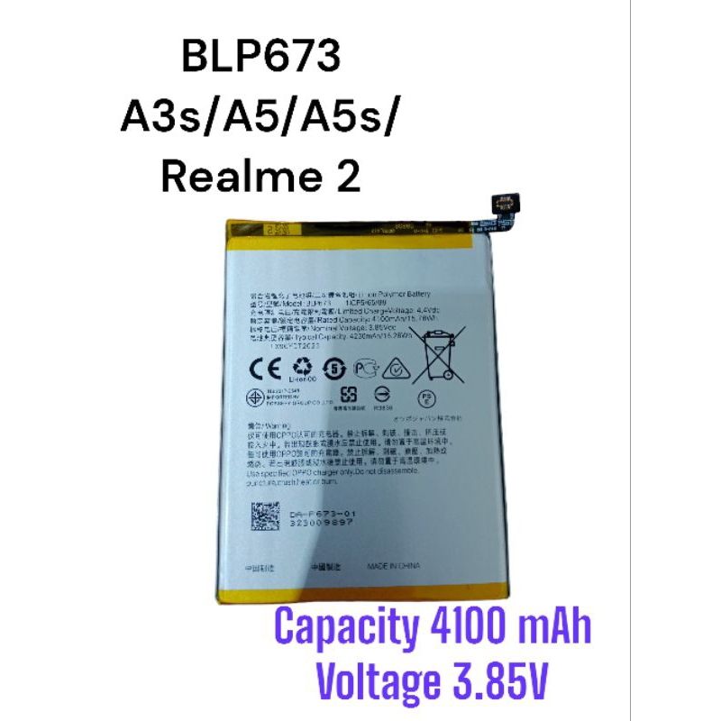 Battery Baterai Original HP Oppo A3s A5s A12 A31