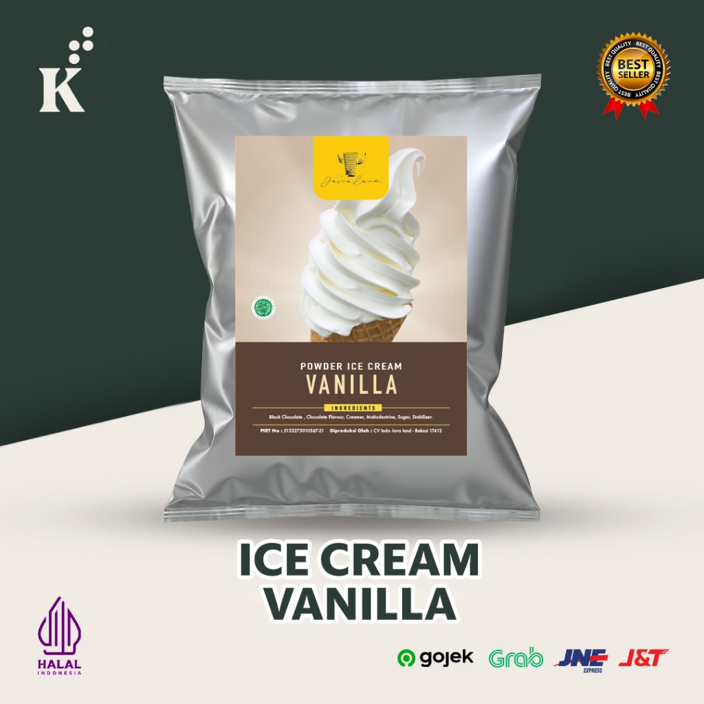 

Bubuk Minuman Bubble Drink Es Krim Rasa Vanilla Javaland 1 Kg