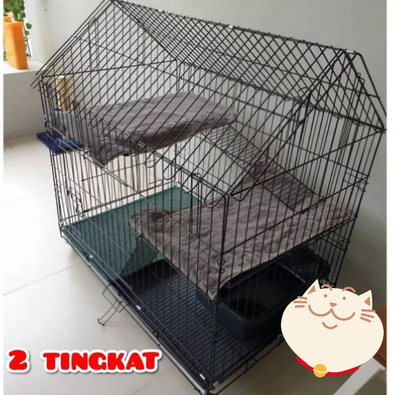 Kandang Kucing 2 tingkat Murah