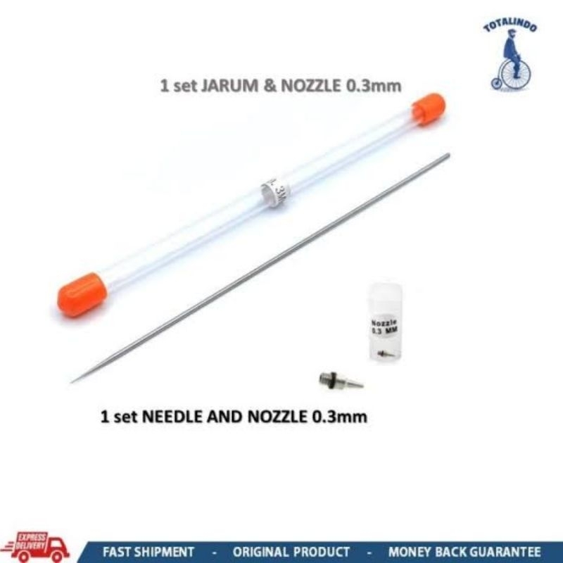 

Jarum dan Nozzle Pen Air Brush 0.3 mm