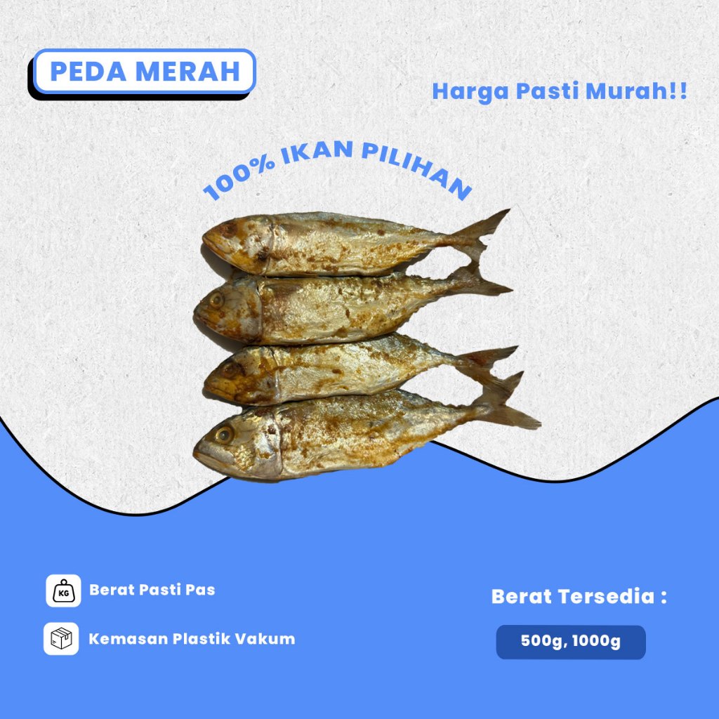 

Ikan Asin Peda Merah Spesial Size Kecil Gurih