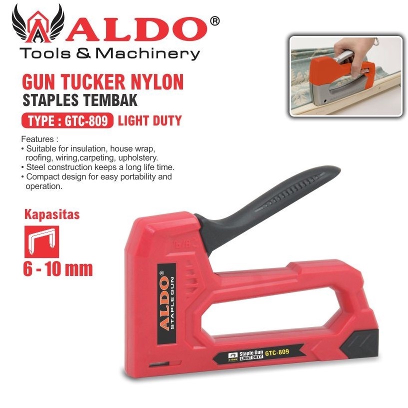 

GUN TUCKER NYLON GTC89 ALAT STAPLES TEMBAK STAPLES GUN MERK ALDO KODE C4S2