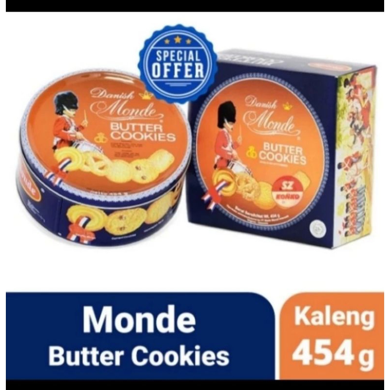 

PROMO!!!!!Monde Butter Cookies 454 Gr 1 Karton (12 kaleng)