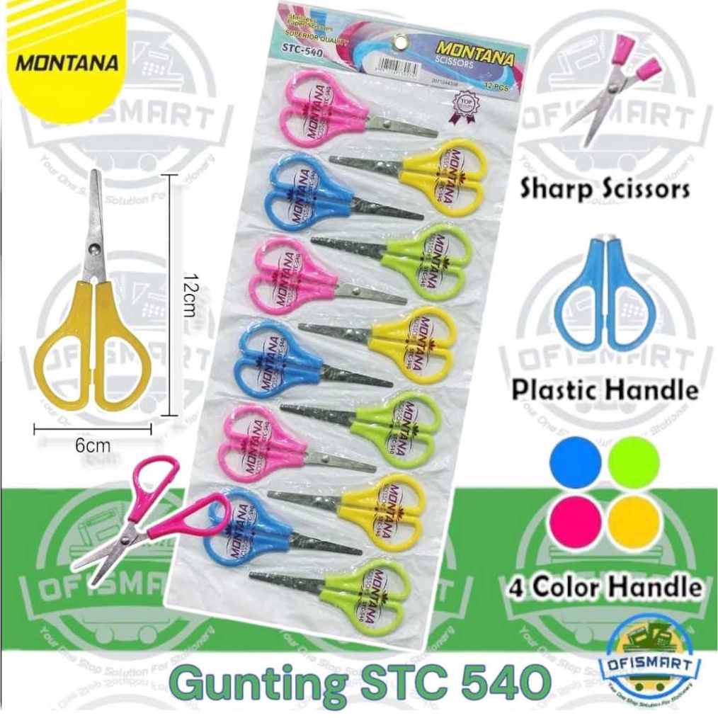 

Montana Gunting Scissors STC54 1Renceng12PCs KODE W6K5
