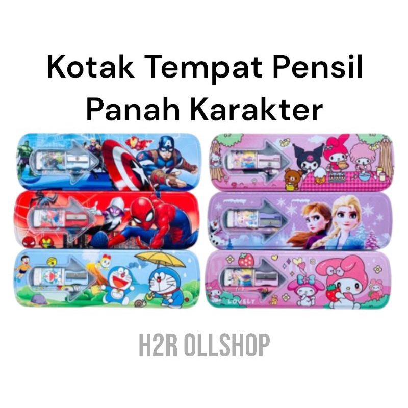 

Kotak Pensil/Kotak Pensil Kaleng Panah Karakter/Tempat Pensil
