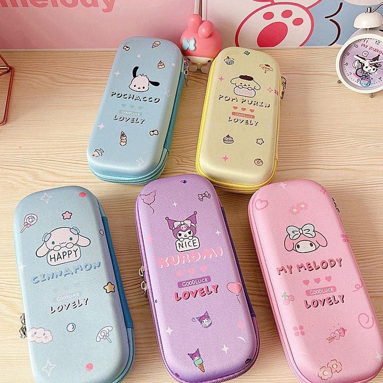 

Tempat Pensil Sanrio Premium Kotak Pensil Case Zipper Banyak Sekat Lucu KODE L5P5