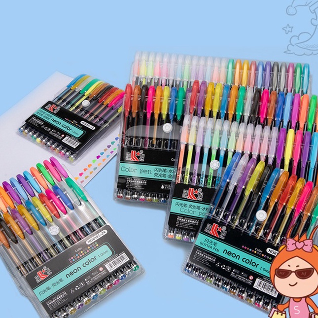 

Terbaru Welcome S676 Set Pulpen WarnaWarni 12 PCS Pulpen Gel Glitter Pen Gel Color