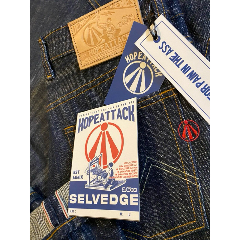 hopeattack celana jeans denim (selvedge16oz) bluedenim