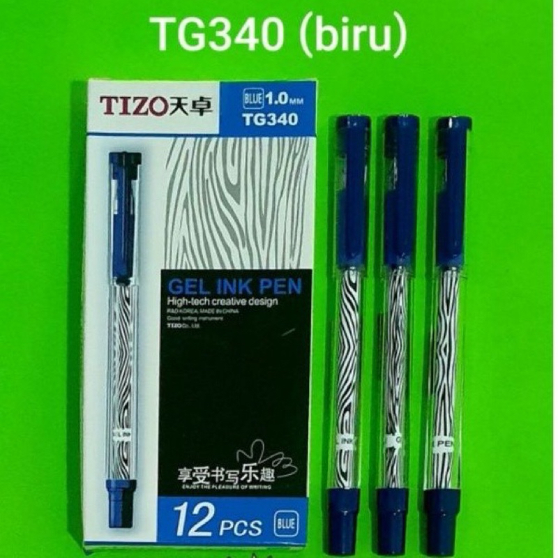 

PULPEN GEL TIZO 340 BIRU/12 PCS/1,0MM