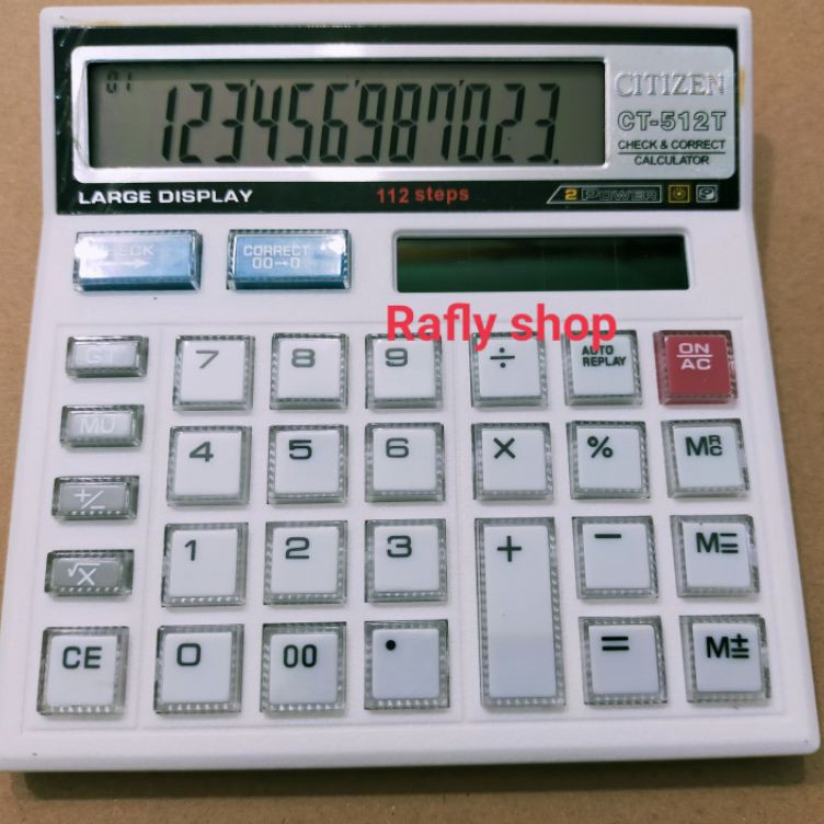 

KODE B59O kalkulator citizen CT 512T best seller