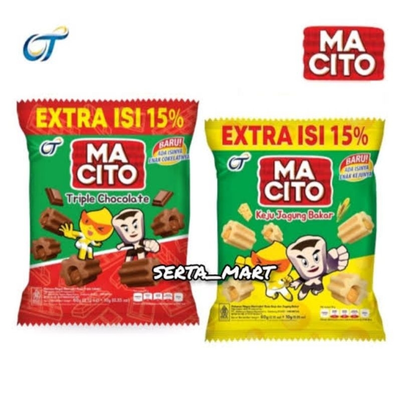 

MACITO SNACK KEJU JAGUNG BAKAR | COKELAT JAGUNG | TRIPLE CHOCOLATE NETTO 10 PCS